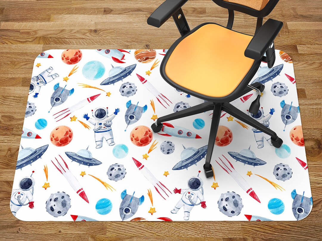 Astronaut Pattern Print Floor Mat main image 1