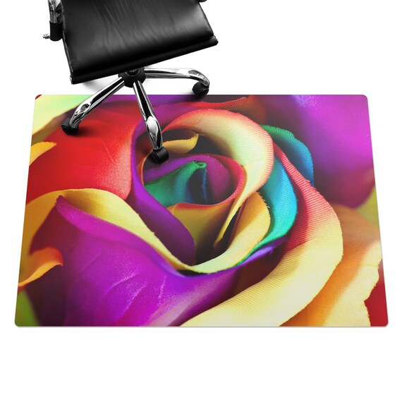 Flower Floor Mat / Rainbow × Ecru beige 村上隆 Flower Floor Mat