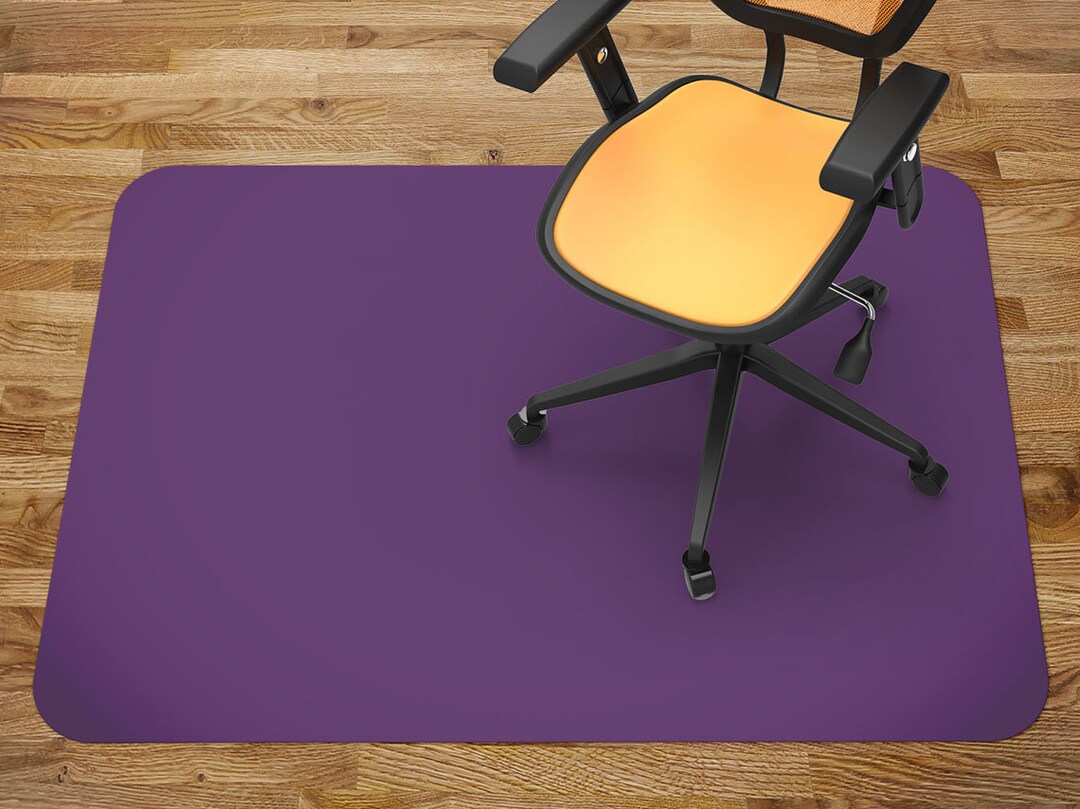 Buy Dark Purple Chair Mat, Office Vinyl Floor Mat, Floor Protector