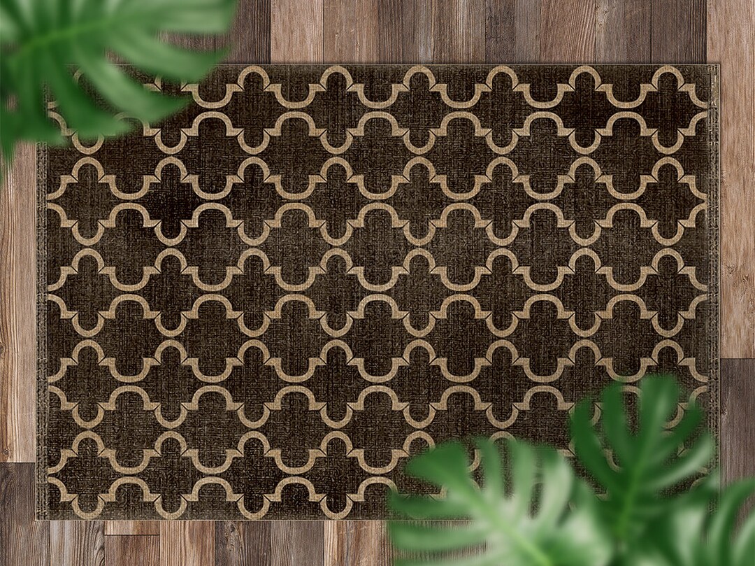 Arabian Fabric Texture Colors Brown Beige Outdoor Rug, Brown Outdoor ...