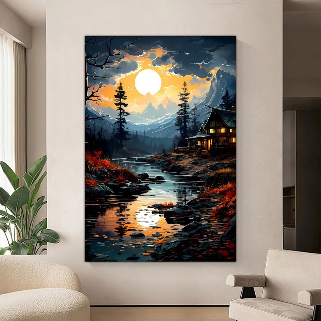 Nature Wall Art Living Room, Nature Canvas Wall Art ,nature Landscape ...