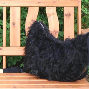 Shoulder bag, crossbody bag made of fake fur