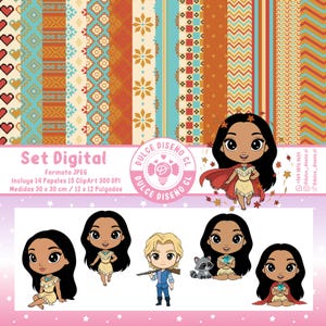 ClipArt and digital papers from Pocahontas