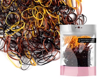 Mini Hair Elastics: Extra Strong Braiding Bands for Kids