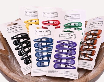 Epoxy Coated Metal Hair Clips: Strong Hold Sleepies, 6pcs