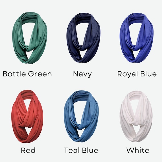 Sciarpa Snood In Cotone Per Uomo E Donna - Lunga, Morbida E Calda, Stile Classico - Foto 8