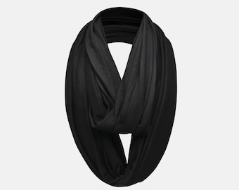 Cotton Jersey Snood Scarf: Unisex Neck Warmer