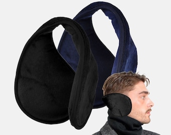 Fleece Winter Ear Muffs: Extra Wide, Behind Head, Unisex