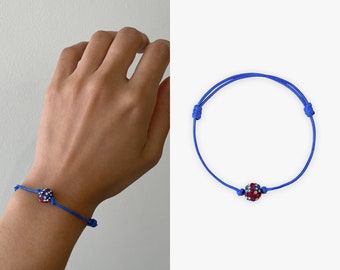 Union Jack Friendship Bracelet: Adjustable British Jewelry