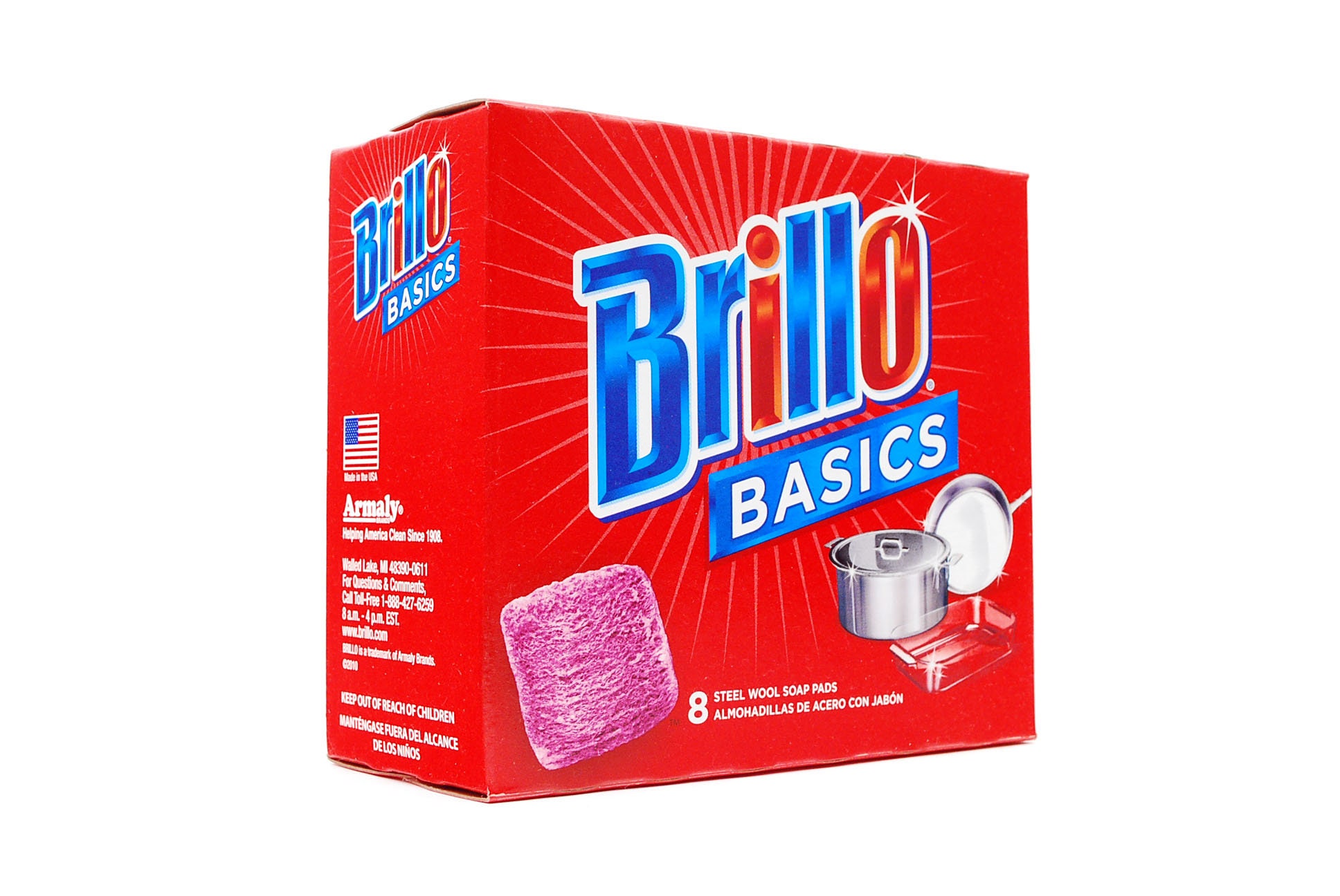 Brillo Basics 8 Small Steel Wool Soap Pads