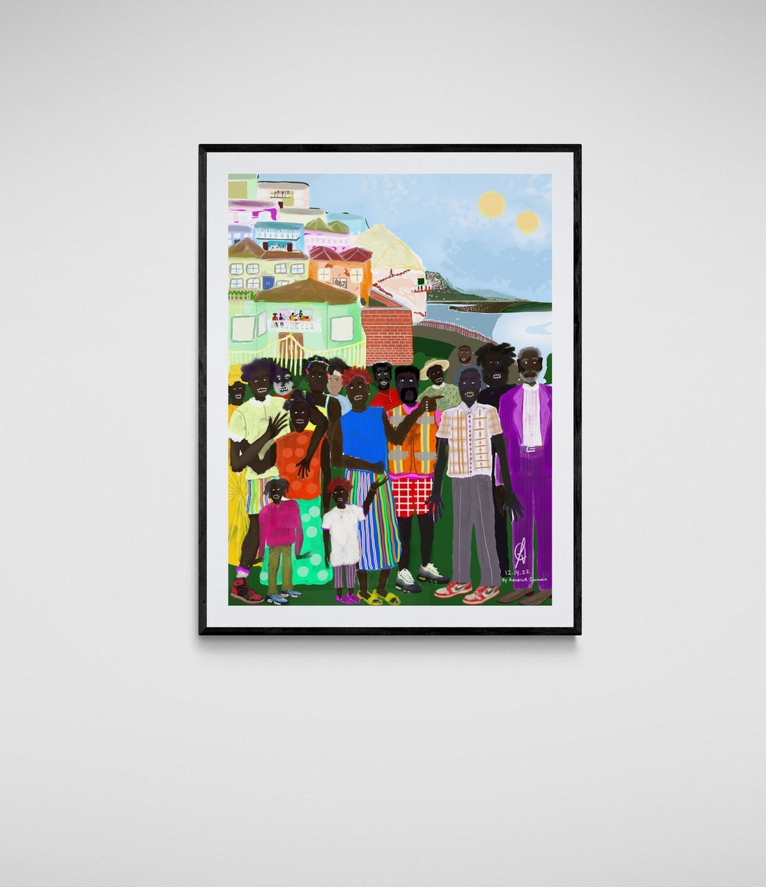 African American Wall Art, Modern Black Art, Sneaker Art, Black