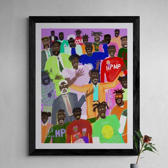 African American Wall Art Modern Black Art Black Poster Etsy