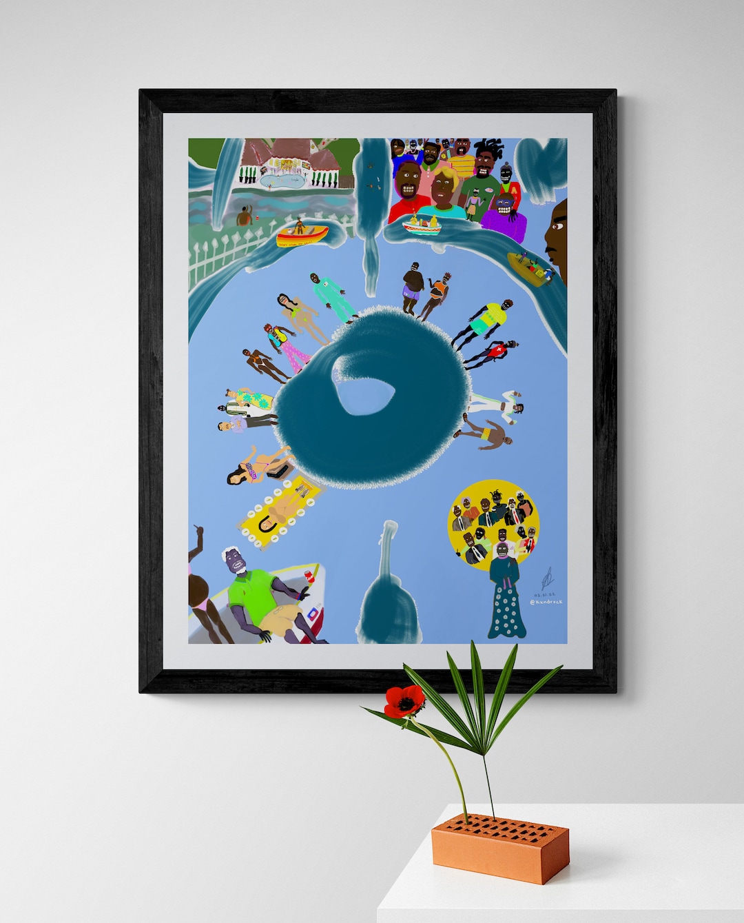 African American Wall Art, Modern Black Art, Black Poster, Black Collectible Art, Wall Decor