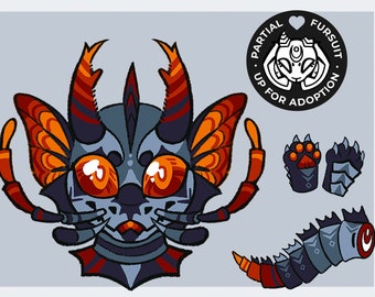 ZHAO Partial Fursuit to adopt, majestic Dragon Scarab