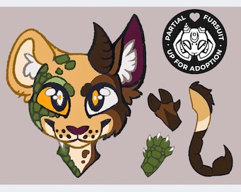 CHICHI partial fursuit to adopt - Chimera lion snake goat scorpion