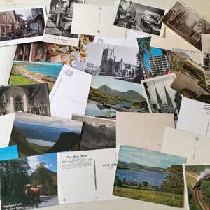 10 Vintage Unused Postcards for Post Crossing, Mailing, Scrapbooking, Junk Journals, Random bulk postcard Selection, UK, Europe, USA