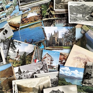 Set of Vintage Postcards, Bundle Selection of Used & Unused Postcards for Post Crossing, Scrapbooking, Junk Journals etc. Choose yr Quantity