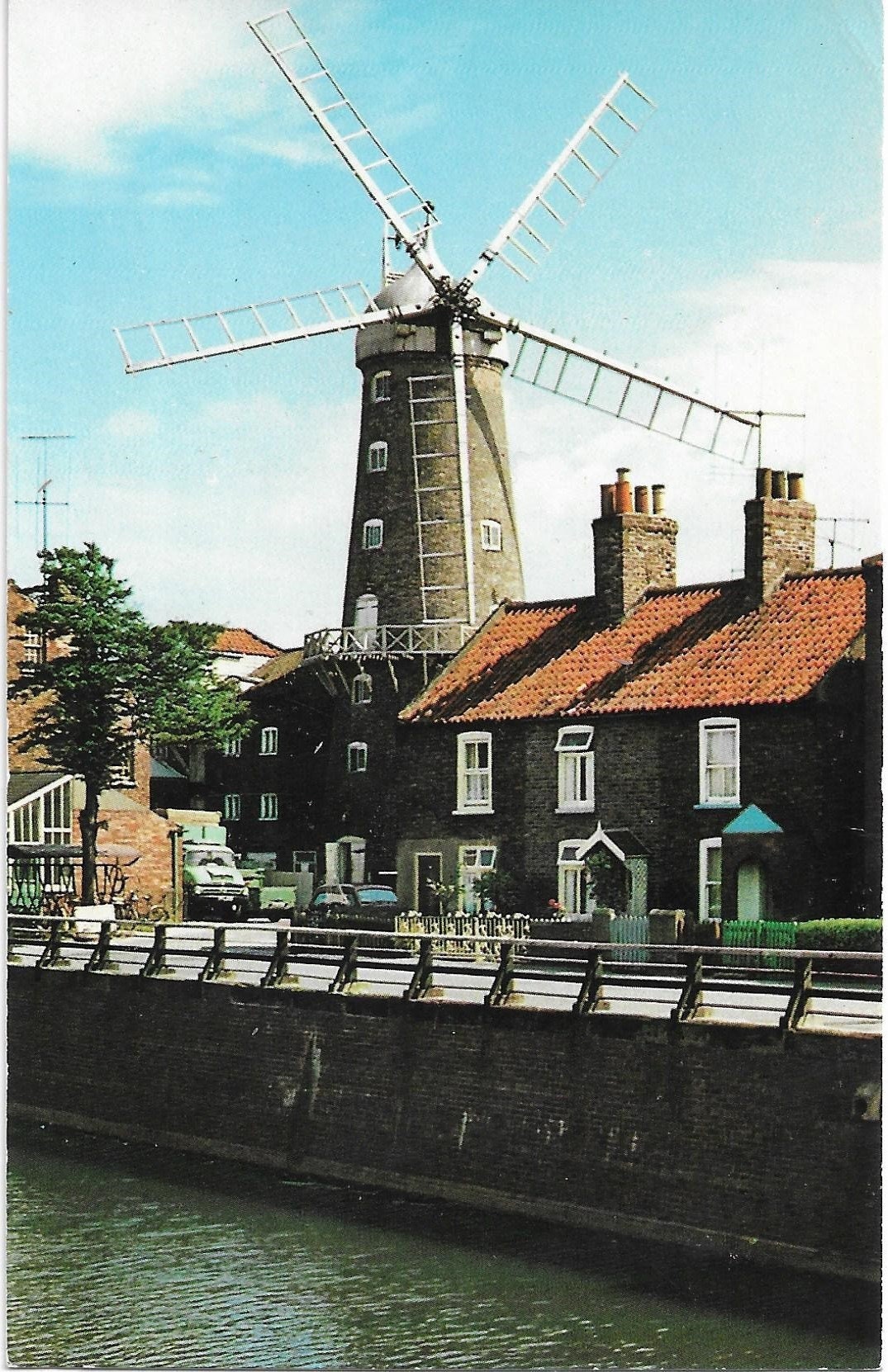 Maud Foster Windmill, Boston, Lincolnshire, England, Vintage Real Photo ...