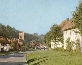 Milton Abbey, Dorset, England, Vintage Real Photo Postcard, 1964, RPPC, Genuine Used British Postcard