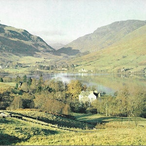 Lochearnhead et Glen Ogle, Stirlingshire, Écosse, c1970, carte postale vintage Real Photo, véritable carte postale britannique inutilisée, Loch Earn