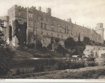 Warwick Castle, Warwickshire, England, Vintage Postcard, Genuine Unused Antique Postcard