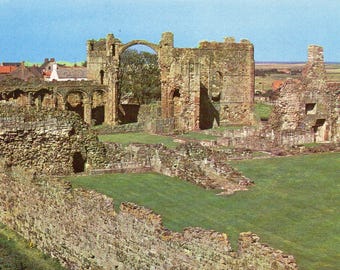 Lindisfarne Priory - Holy Island - 1970's Northumberland Postcard - England - Unused British Postcard