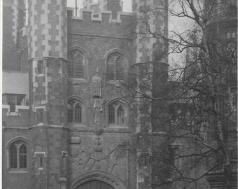 The Gateway, St. John's College, Cambridge, England, Vintage Postcard, Genuine Old Unused UK Postcard of Cambridgeshire