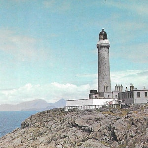 Phare d’Ardnamurchan, Argyll, Écosse, carte postale vintage Real Photo