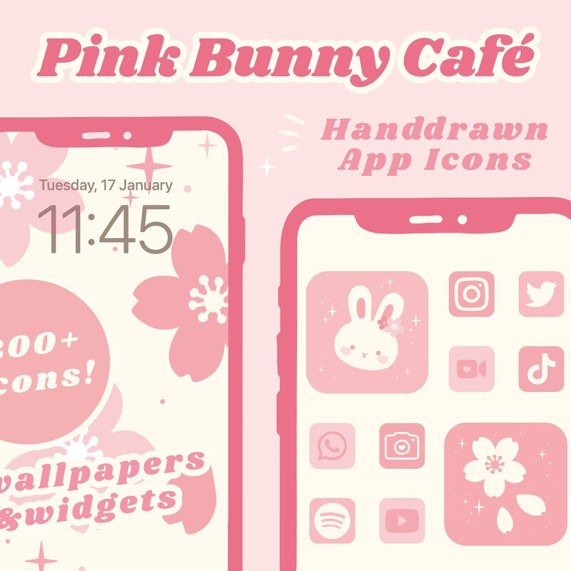 Pink App Icons - Etsy