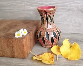 Scandinavian Ceramic Vase: Danish Design Pottery (14 cm)