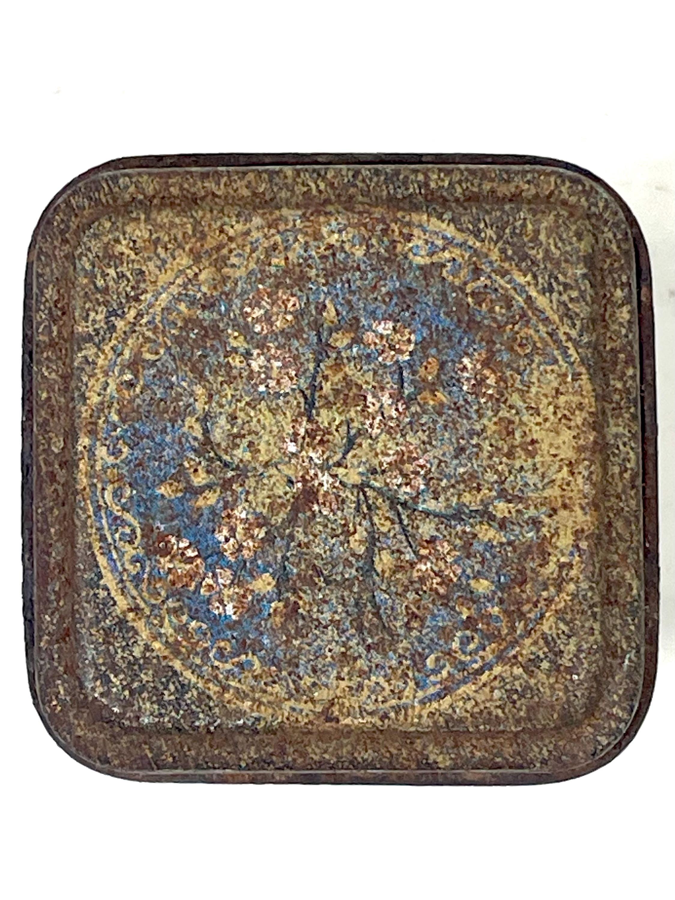 Vintage Small Tin Box From Chinese Tea - Etsy