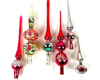 décorations de Noël en verre vintage, décoration de sapin de Noël rétro, décoration des années 1960-80