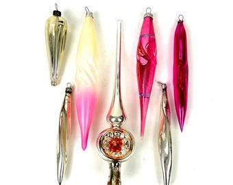 Dept 56 クリスマスオーナメント ビーチへ行った手吹きガラスのつらら