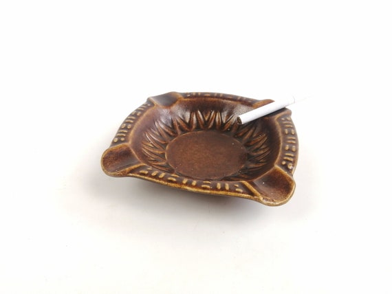 Vintage ashtray　瑪瑙 Vintage Ceramic ASHTRAY Made in West Germany 1970, Accessory for