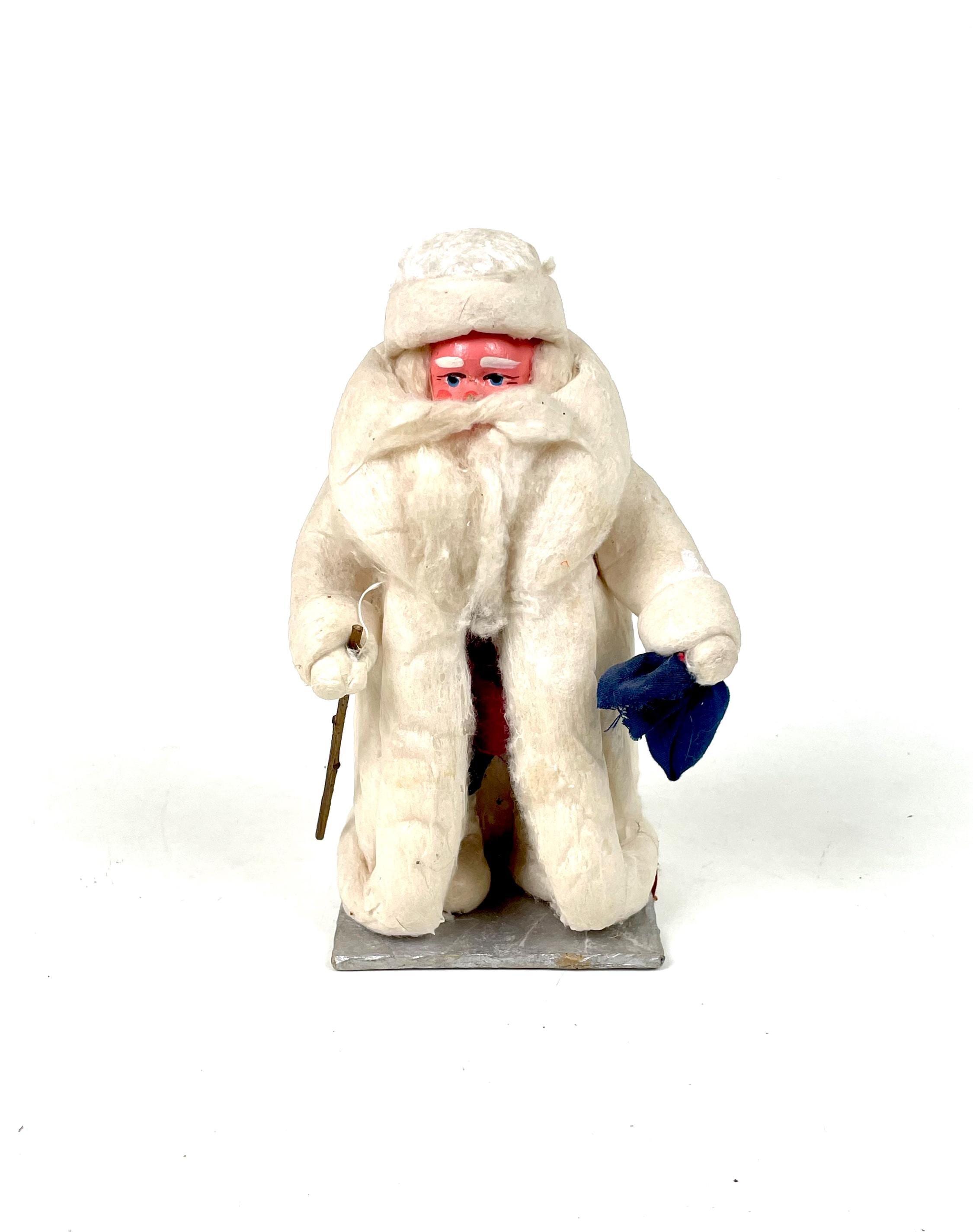 ロシア版サンタクロース人形 20 Cm (7.87”) Vintage 1967 Soviet Santa Claus, Ded Moroz, Papier