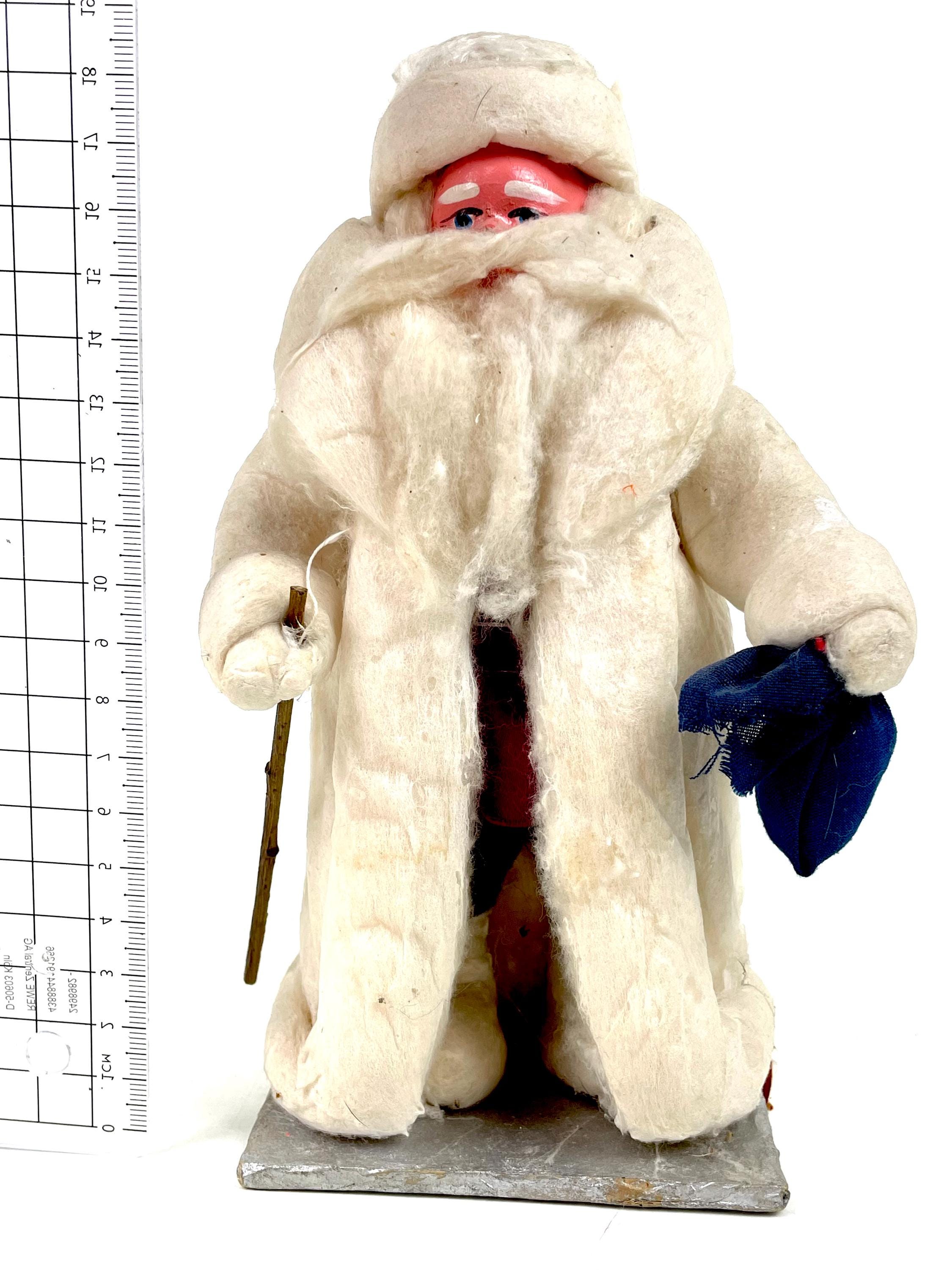 20 Cm (7.87”) Vintage 1967 Soviet Santa Claus, Ded Moroz, Papier