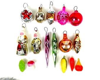 ヴィンテージ ミニガラス クリスマスオーナメント レトロ クリスマス