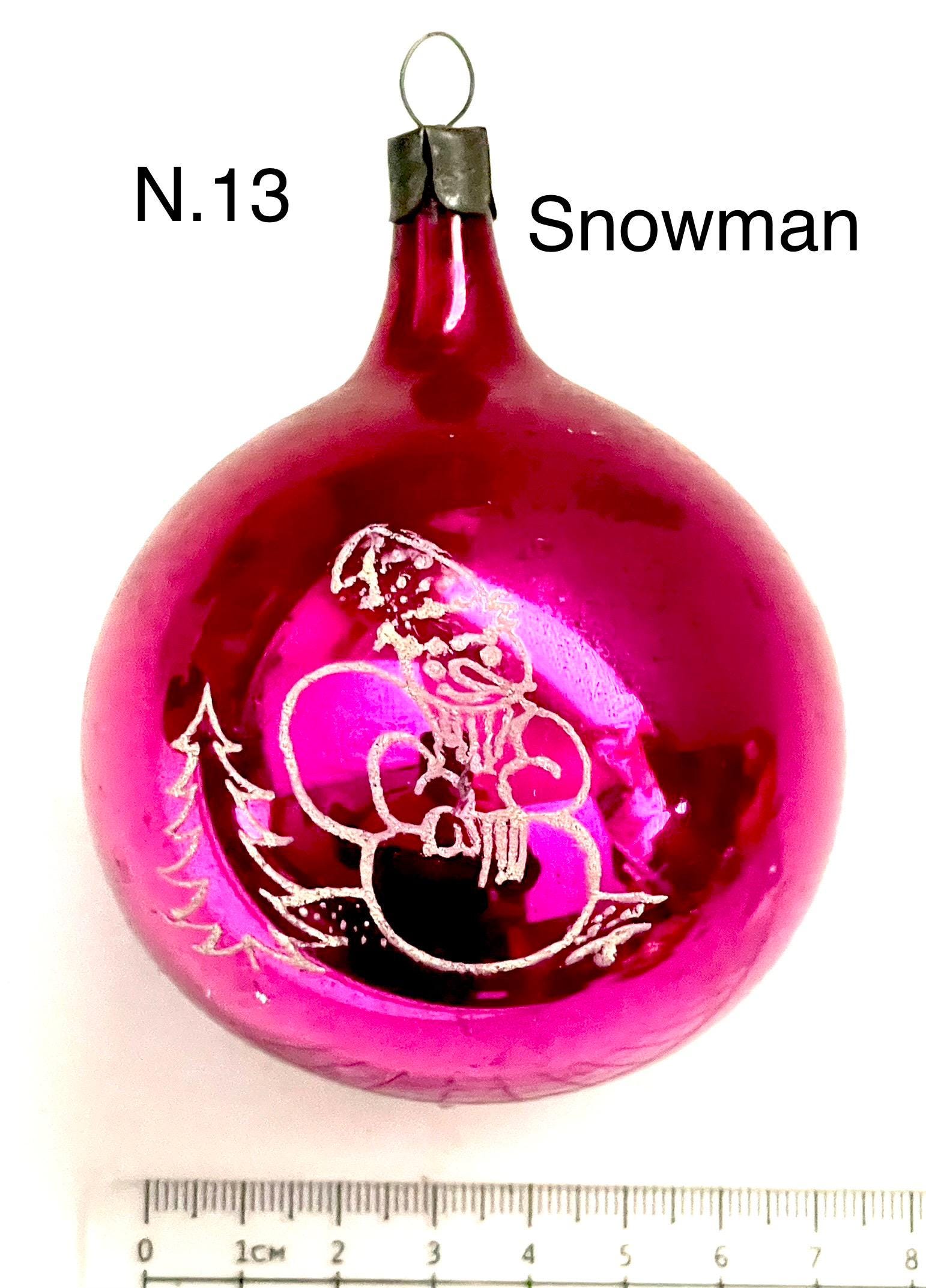Vintage Ornaments, Glass Ornament, Christmas Tree Toys, Xmas, USSR 