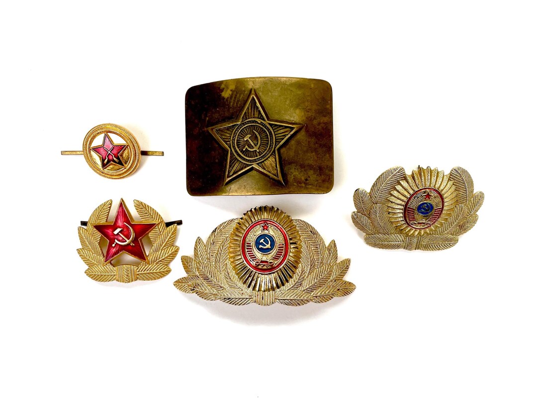 Soviet Military Shoulder Emblem Epaulette USSR Soldiers Red Army ...