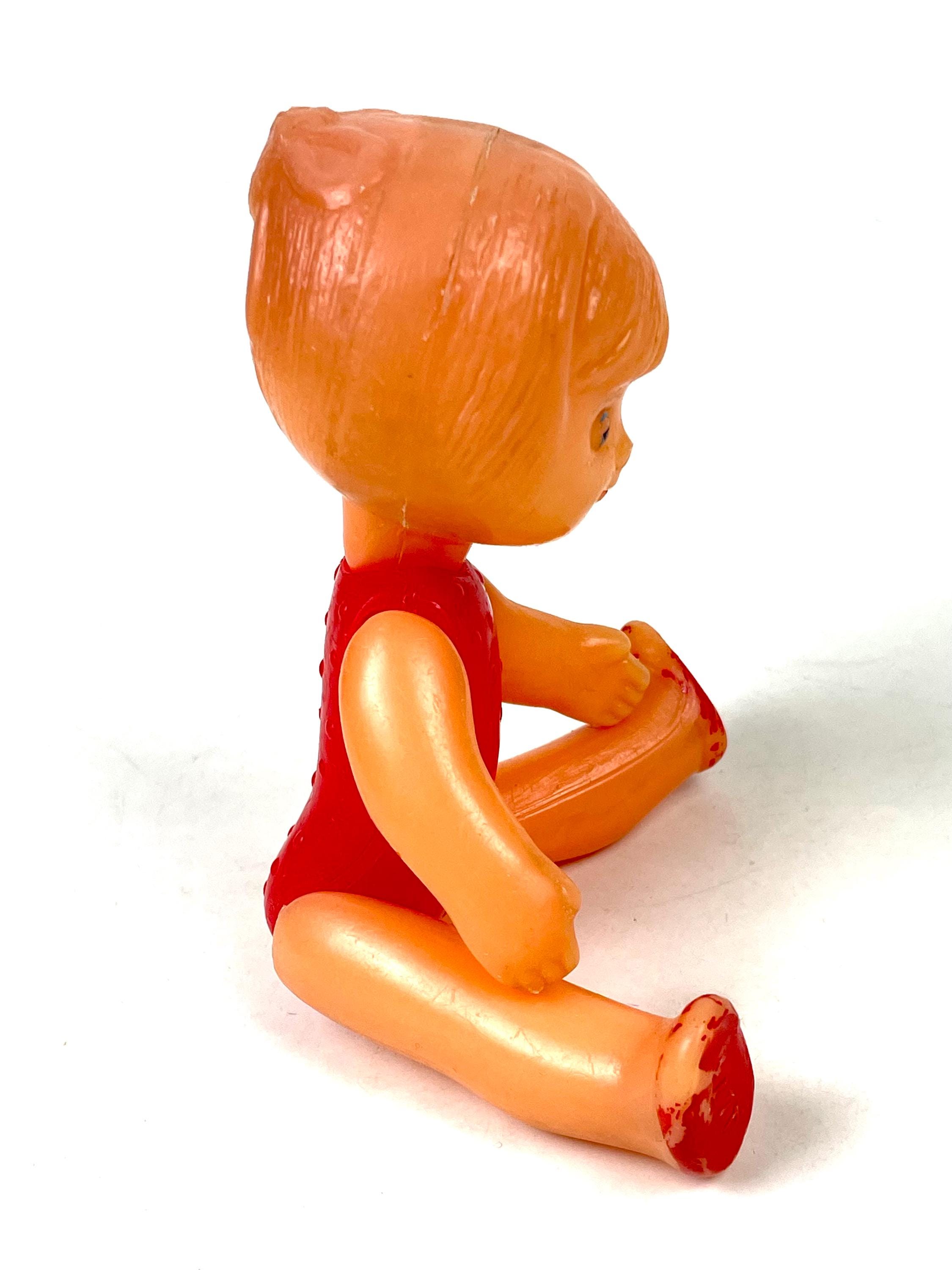 ヴィンテージプラスチック人形、ソビエト時代のおもちゃ、1960年代の