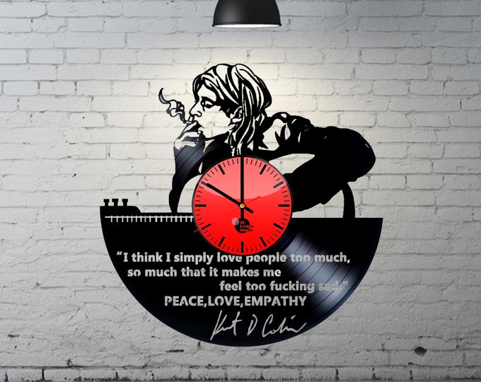 Vinyl Record Wall Clock Gift for Music Fans | Wall Art, Home Wall Décor | Gift idea for comics movie fans | Modern Decoration