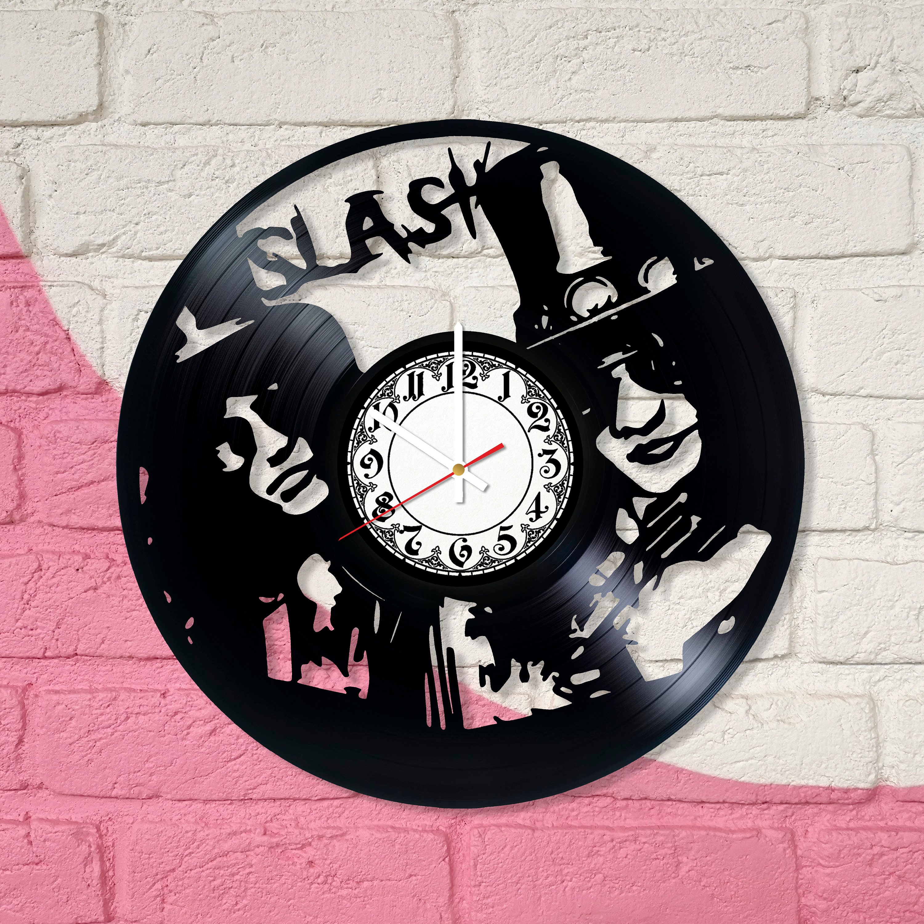 Guns N' Roses Slash reloj de disco de vinilo pintado, Regalo para los  amantes de la música -  México