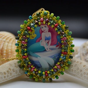 Ariel la sirenetta principesse Disney cartoni animati princesses charm Disney collana pendente medaglia Disney necklace pendent
