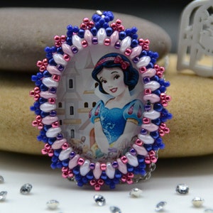 Biancaneve snow white principessa disney cartoni animati cartoons charm collana pendente necklace disney