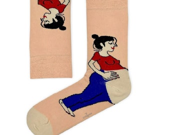 Funny Pregnant Women Socks, Trend Socks, Cute Socks
