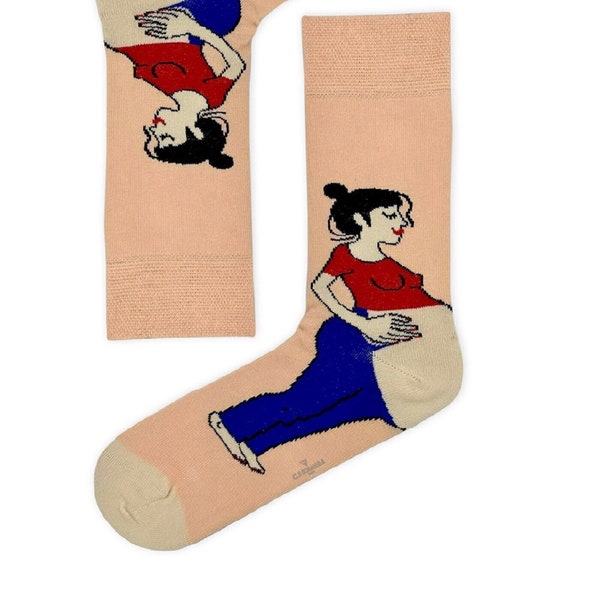 Lustige Schwangere Frauen Socken, Trend Socken, süße Socken