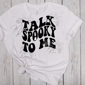 Talk Spooky to Me ~ 2 Digital Halloween Sublimation Designs~2 Digital~PNG~Designs for Halloween~shirt~Download