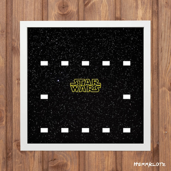 Cadre photo pour figurines Lego Star Wars - Motif Space | cadre d'affichage | Vitrine