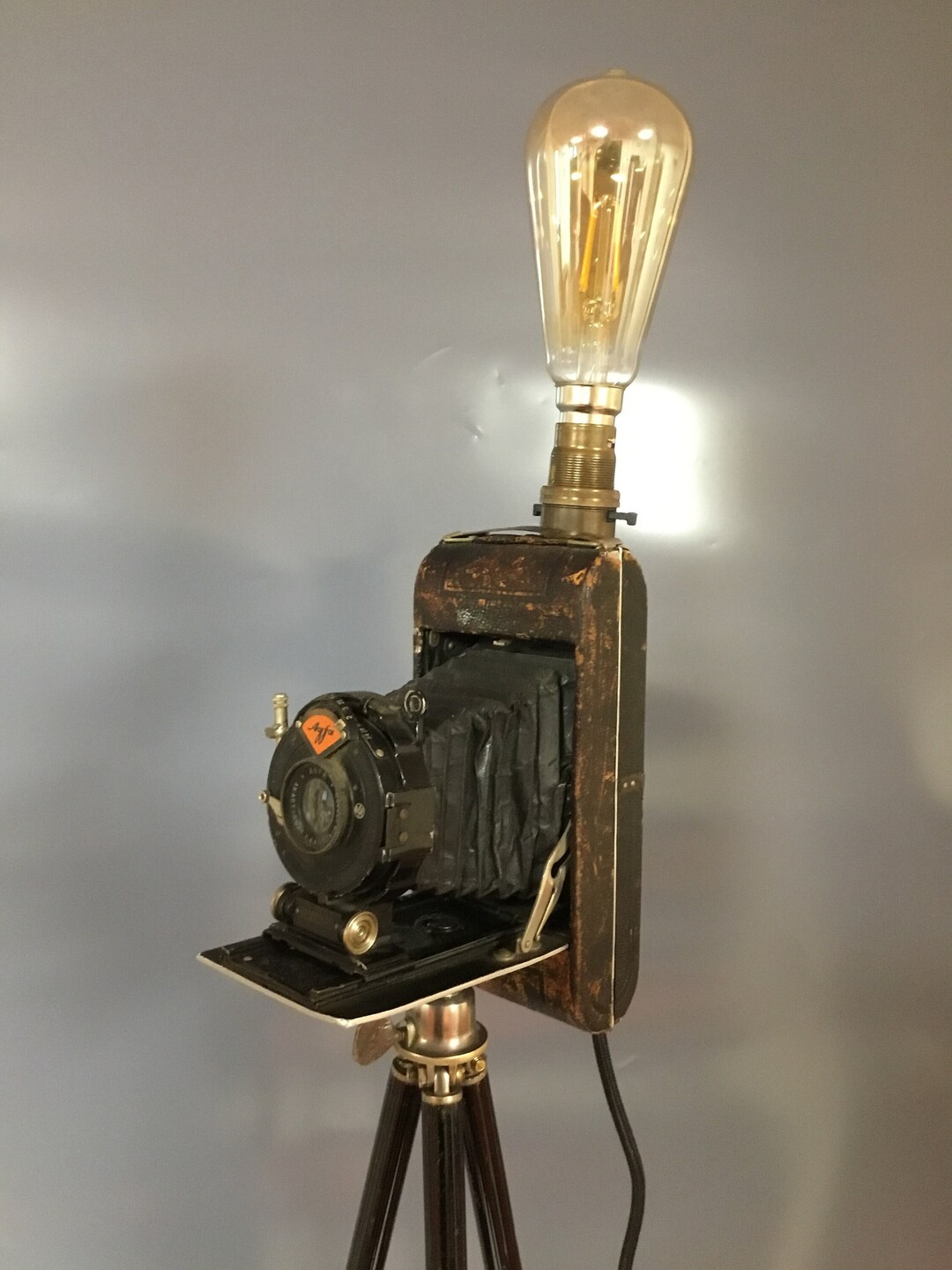 Vintage Bellows Folding Camera Floor Lamp - Etsy