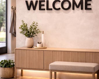 3D Wall Lettering, 3mm Thick | Modern Decorative Phrase | Custom Wall Quote | Home Wall Decor | 3D Letters